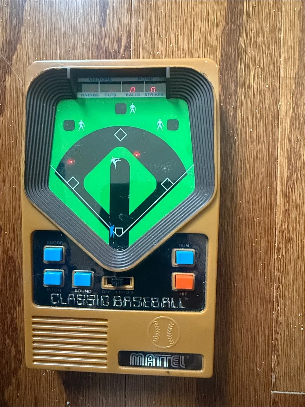 Vintage Mattel Classic Baseball Electronic Handheld Game Tested Works